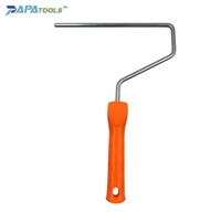 Fait sur mesure 230mm 9 zingué pouces peinture manchon recharge brosse couverture peinture outil en plastique poignée bâton système tige rouleau cadre