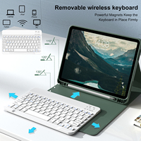 Kenke Bureau Portable Clavier Clavier Sans Fil Smart Magnétique Couverture Cas Tablette Avec Clavier Pour IPad Pro 11 Air 10.9 pouces