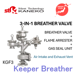 Soupapes de respiration avec dispositif d'extinction de flamme et unité d'étanchéité au gaz / Série KGF - Product Image 4