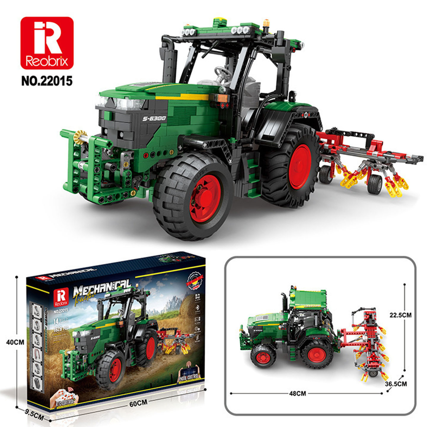 22015 Tractor Versión Dinámica [1664 Piezas]