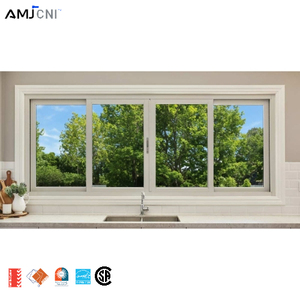 Fenêtres en aluminium à rupture de pont thermique certifiées AMJ NFRC CA, protection extrême contre le froid, fenêtres à triple vitrage spéciales pour les projets au Canada - Product Image 1