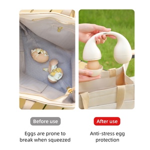 Portable Egg Container with Handle Special Plastic Egg Holder Shock-proof <b>Storage</b> <b>Box</b> Kitchen <b>Storage</b> Food for Packing Eggs - Product Image 5