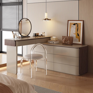 <span class=keywords><strong>Bureau</strong></span> de maquillage modulaire blanc moderne avec miroir LED éclairé Coiffeuse et <span class=keywords><strong>commode</strong></span> pour chambre à coucher Fabriqué en Chine - Product Image 3