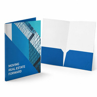 Carpeta de Presentación A4 con Logotipo Impreso Personalizado y Ranura para Tarjetas de Visita