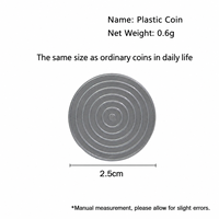 Lot de 10 pièces de pièces de monnaie magiques en plastique pour la pratique des tours de magie, accessoires de manipulation de pièces de monnaie, accessoires de magie pour enfants et débutants