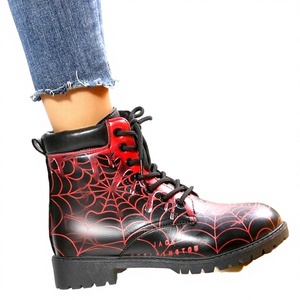 Bottes à talon bas pour femme, respirantes, nouvelle collection automne-hiver, grandes tailles, avec fermeture éclair, style mode, vente en gros Wish - Product Image 1