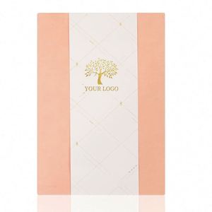 Thick 80gsm Paper Notebook with Ribbon Bookmark Comes with Exquisite Gift Box and Coordinating Pen for Students - Product Image 1