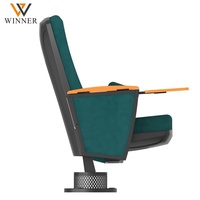 Chaise de salle de cinéma moderne, pliable, avec structure métallique, rembourrage en mousse haute densité, sièges durables et confortables