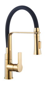 Robinet de cuisine monocommande au design moderne, en laiton massif, avec cartouche céramique, couleur or, pour usage commercial <span class=keywords><strong>KOEN</strong></span> KE-6024-B - Product Image 3
