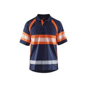 BLAKLADER - 333810518953S Polo de alta visibilidad UV Nivel 1 Azul marino/Naranja-EAN 7330509515464 ROPA DE TRABAJO DE LA HI-VIS - Product Image 1