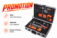 FIXMAN Juego de Herramientas Manuales Multiusos de 141 Piezas, Kit de Herramientas para Reparaciones del Hogar, Juego de Herramientas de Mantenimiento para Bricolaje, Kit de Herramientas Mecánicas MT141B