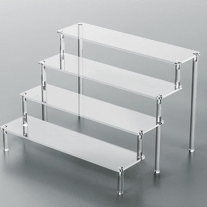 Acrylic hiển thị đứng cho con số thu và Xe mô hình, thiết kế cầu thang đa cấp với cơ sở ổn định - Product Image 2