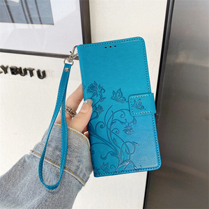 Étui en cuir gaufré avec papillon, nouveau design Lichicase, pour Oppo Reno 14F A6 Pro K13 Turbo Pro, coque de téléphone avec cordon - Product Image 1