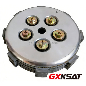 อะไหล่คลัตช์มอเตอร์ไซค์ GXKSAT ชุดคลัตช์ 90B ครบชุด พร้อมฝาครอบ แผ่นเหล็ก แหวนรอง น็อต CD100 <span class=keywords><strong>WAVE</strong></span> 100/110S SMASH C90 Wet - Product Image 3