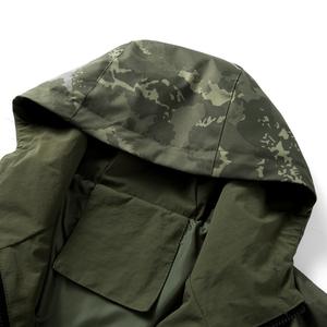 Chaqueta Utilitaria de Camuflaje Estilo Americano para Hombre, Anorak Urbano Premium, Ropa Exterior Informal Resistente al Agua, Estilo Vintage para Invierno - Product Image 3