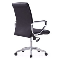 Chaises de directeur général de grand projet Chaises de personnel à dossier moyen Chaises de bureau pivotantes en cuir PU confortables