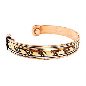 Quality Handicrafts Women's Classic Fashion Brass <b>Copper</b> Cuff <b>Bracelet</b> Twisted Wire 2 Color Customized Packing Direct - Product Image 5