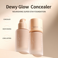 Fond de teint liquide végétalien imperméable à l'eau, crème à couvrance complète, fond de teint pour le maquillage noir foncé de marque privée à faire soi-même