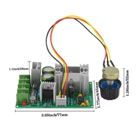 Régulateur de vitesse de moteur DC 10-60V, module d'entraînement PWM haute puissance 12V 24V 36V 48V, régulateur de courant 20A de haute qualité pour applications électriques
