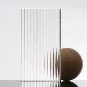 Renovación de Interiores, Vidrio de Seguridad Laminado con Cristal, Láminas de Vidrio con Patrón Moru para Paredes Divisorias de Vidrio - Product Image 3