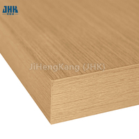 Bande de JHK-F01-GA-1Aluminum 2 panneaux PVC porte battante usine couleur simple MDF porte en bois portes intérieures modernes bonne qualité