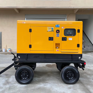 Grupo Gerador Diesel Silencioso Tipo Reboque 20kW-150kW Refrigerado a Água Portátil com Partida Remota ATS 50Hz à Venda - Product Image 2
