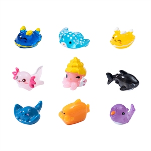 Animaux marins : requin marteau, lièvre de mer, dauphin, crocodile, <span class=keywords><strong>tortue</strong></span>, requin citron, dragon hexagonal, narval blanc, rayon, pieuvre - Product Image 5