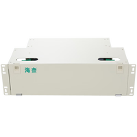 Cadre de distribution optique convexe ODF 48 ports 3U19 pouces, 48 cœurs, port FC, montage en rack, équipement de fibre optique coulissant