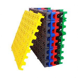 Dalles de sol industrielles unies colorées antidérapantes à clipser pour garage – Solutions de revêtement de sol en plastique résistant à l'usure - Product Image 3