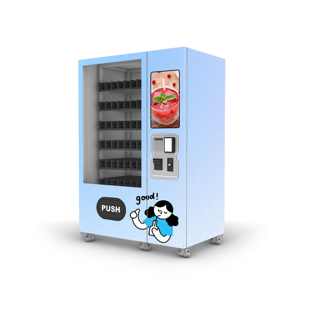 Customized Fresh Squeezed Orange Juice Vending Machine Price Touch Screen Cashless Payment Vending Machine for Snacks and Drinks