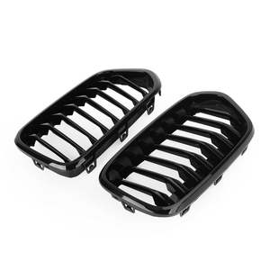 Grille de pare-chocs avant BMW X2 F39, prise d'air, noir brillant, simple ou double ligne, en plastique ABS - Product Image 5