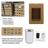 Purificateur d'air HEPA et filtre à charbon pour bureau, maison, pollen, odeurs d'animaux, fumée, purification des particules