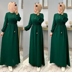 2023 Abaya Designs Robe Modest Kaftans Muslim Layers Muslimisches Kleid für Frauen Elegante Dubai Trendy Islamic Clothing