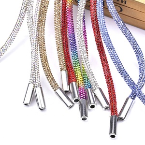 138Cm Dài 6Mm Vòng Pha Lê Dây Rhinestone Dây Rút Bling Hoodie Chuỗi Để Trang Trí - Product Image 2