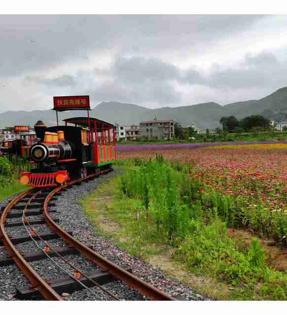 Amusement Park Commercial Big Train Track for Kids