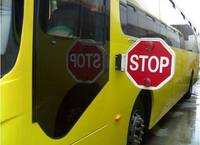 Señal de parada electrónica automática, autobús escolar