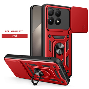 Custodia anulare in TPU 360 <span class=keywords><strong>Antishock</strong></span> di lusso custodia per supporto magnetico auto per XIAOMI 15T custodia scorrevole per fotocamera magnetica custodia antiurto - Product Image 4