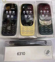 Teléfono Móvil 6310 4G GSM con Doble SIM, Teléfono con Teclas Grandes, Batería de Larga Duración, Precio Económico