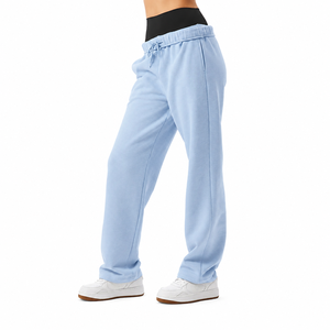 Pantalones Deportivos Holgados para Mujer, Pantalones Casuales para Correr, Cintura Alta con Cordón, Pantalones Cómodos para Uso Diario - Product Image 2
