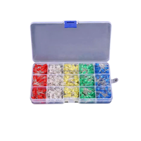Boîte à diodes électroluminescentes F5 5mm LED avec 500 tubes 100 tubes par couleur 5 couleurs au total 500 pièces