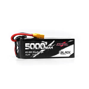 Batteria nera di lipo di serie 5000mah 22.2v 6s 40c (45X47X146) di cnhl con la spina xt90 - Product Image 2