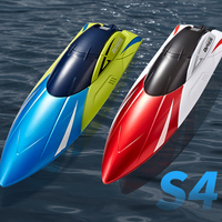 Rc Bateau Électrique Radiocommande Haute Vitesse 15 KM/H 100m Mini Rc Racing Bateau Sous-Marin Télécommande Jouets avec Lumières