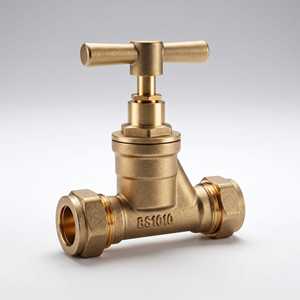 Vanne d'arrêt hydraulique en laiton de haute qualité 15mm 22mm, à souder, pour l'eau, OEM, manuelle - Product Image 1