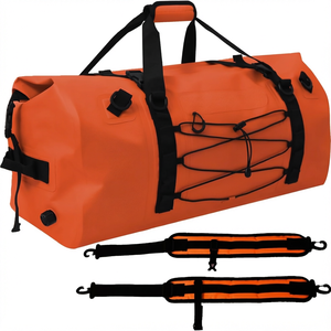 Sac de voyage étanche 60L 80L en PVC robuste, grande capacité, idéal pour le camping, le kayak et les voyages - Product Image 1