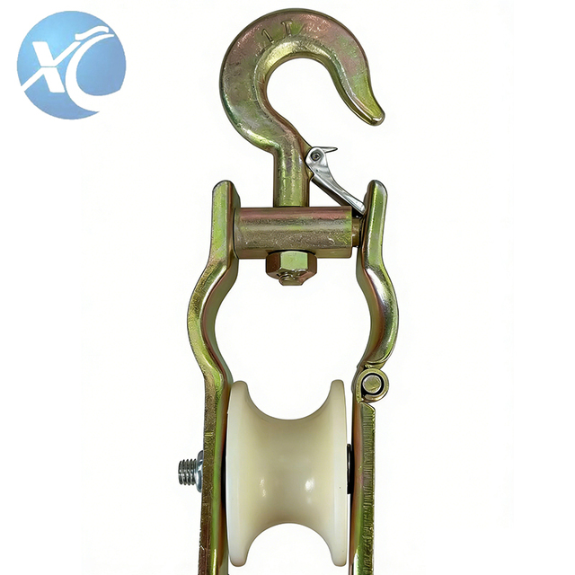 Overhead Iron Cable Suspension Pulley Sheave Roller Durable Design for Electric Cable Wire Management Line Wiring Accessories