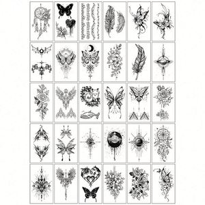 Hot Sale <b>Tattoo</b> Stencil Waterproof <b>Temporary</b> Men and Women Lasting Juice Arm <b>Tattoo</b> Black Semi Permanent <b>Tattoo</b> Sticker - Product Image 4