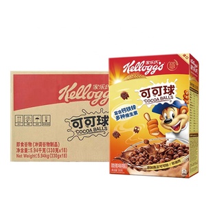 170g Boxed Breakfast Instant Food Yogurt Fruit Oatmeal <strong>Cereal</strong> Grain Snacks <strong>Cocoa</strong> Ball <strong>Cereal</strong> - Product Image 6