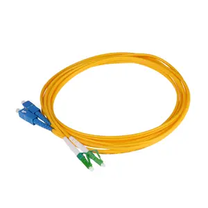 Binnen Sc/UPC-LC/Apc 3Meter 9/125um 2.0Mm Singlemode Duplex Glasvezel Patchkabel 2 Core Pigtail