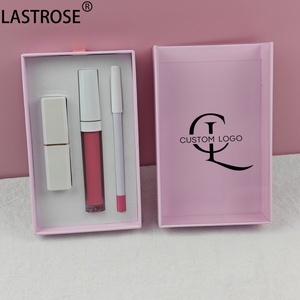 Kit Rossetto 3 in 1 Private Label con Rossetto Solido Opaco, Rossetto Liquido e Matita Labbra in Confezione Magnetica Rosa - Product Image 2