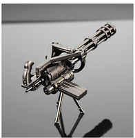 Wowei Peace Elite Pistolet Gatling M134 Vert Rotatif en Alliage, Modèle Réduit, Décoration Artisanale